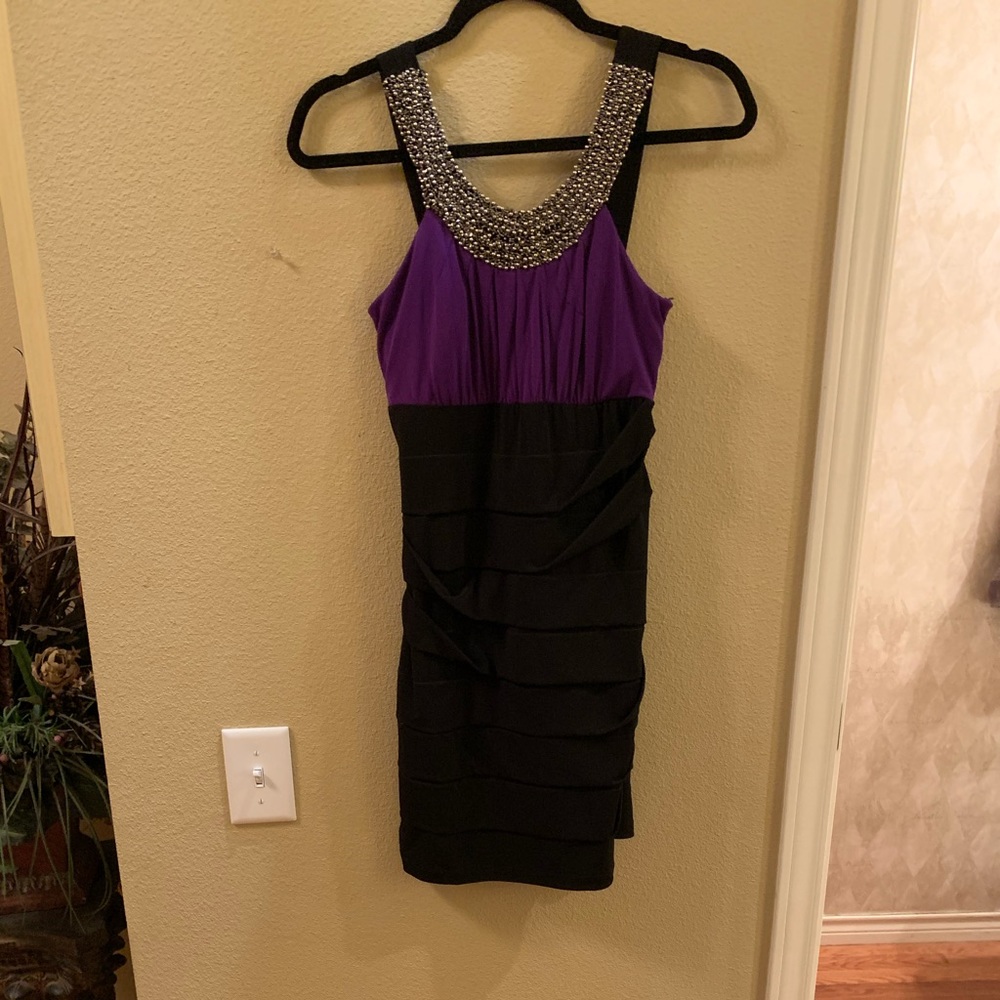 Black/ purple dress